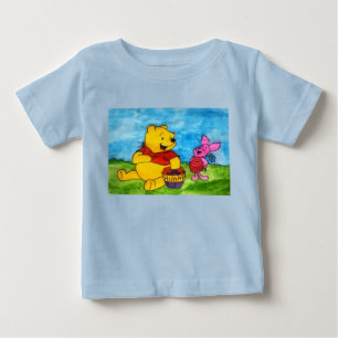 Camiseta Winnie the Pooh e Leitão Melhores Amigos
