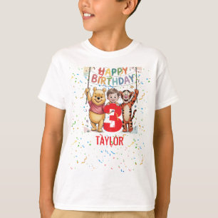 Camiseta Winnie the Pooh Feliz Aniversário