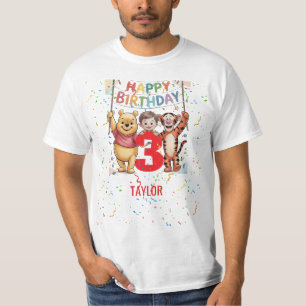 Camiseta Winnie the Pooh Feliz Aniversário