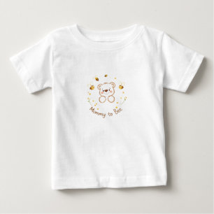 Camiseta Winnie the Pooh Mamãe Abelha para Chuveiro de Bebê
