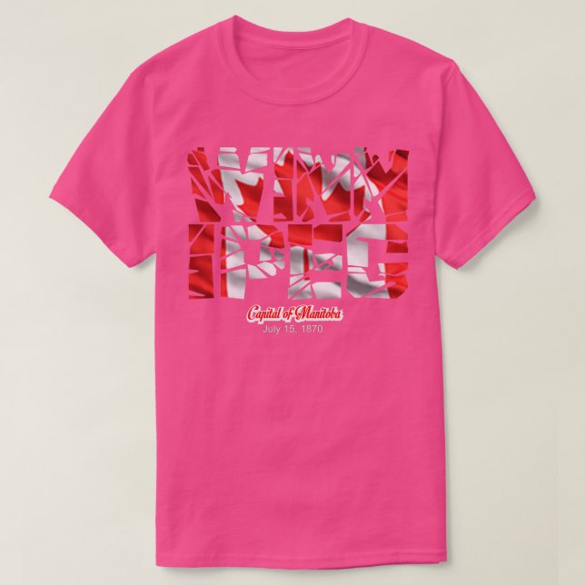 Camiseta Winnipeg Capital de Manitoba Canadá (Frente do Design)