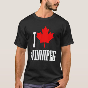 Camiseta Winnipeg Manitoba Canadá Folha de Bordo Bandeira C