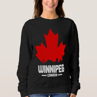 Camiseta Winnipeg Manitoba Canadá Folha de Bordo Bandeira C