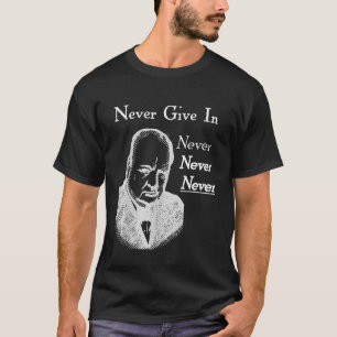 Camiseta Winston Churchill Nunca Cede