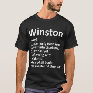 Camiseta WINSTON Definition Personalized Name Funny Birthda