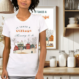 Camiseta Winter Baby Shower Mommy to Be Shirt Cozy Snowy 