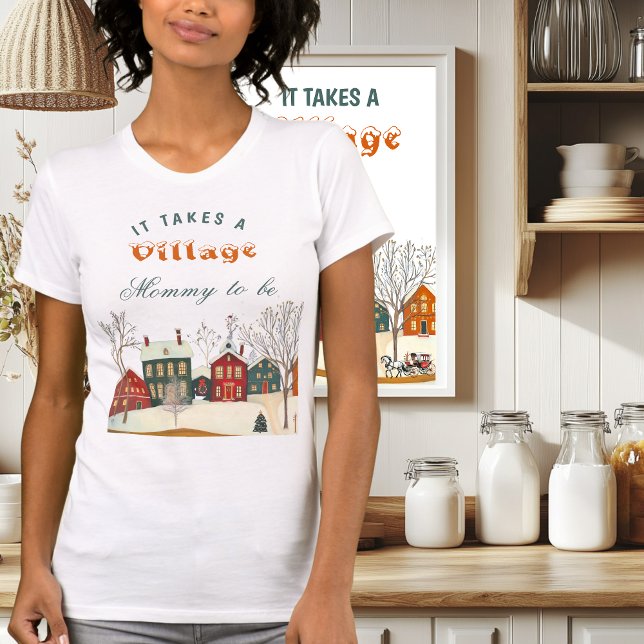 Camiseta Winter Baby Shower Mommy to Be Shirt Cozy Snowy  (Criador carregado)