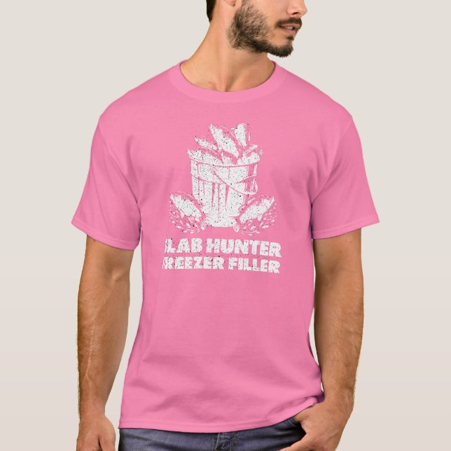 Camiseta Winter Crappie Fishing Slab Hunter (Frente)