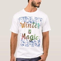 Winter is Magic - Icy Floral Frame