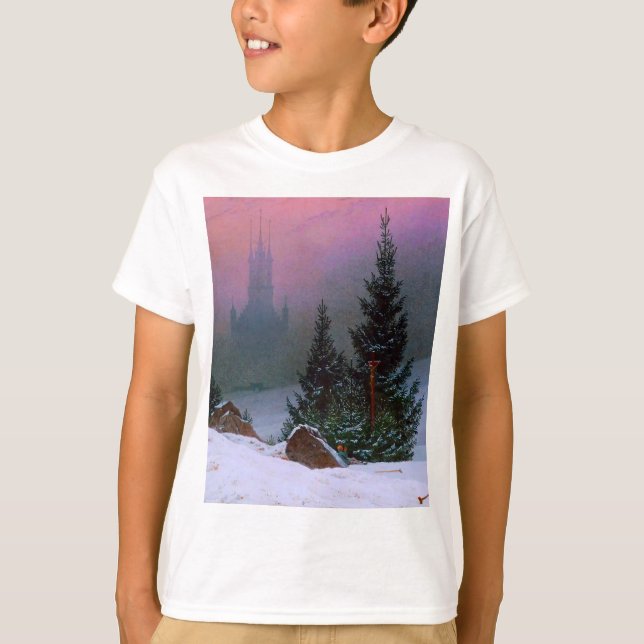 Camiseta Winter Landscape Caspar David Friedrich (Frente)