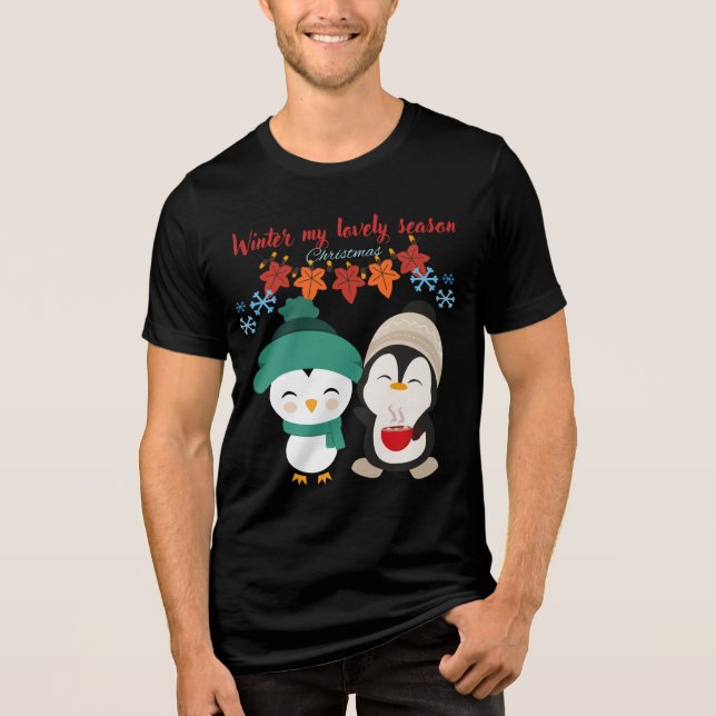 Camiseta Winter My Lovely Season - Festivo Christmas Men's (Frente)
