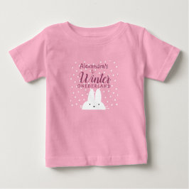 Camiseta Winter Onederland Bunny primeiro aniversario