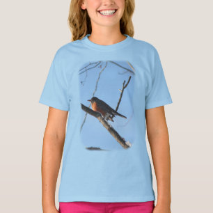 Camiseta Winter Robin Animal Nature