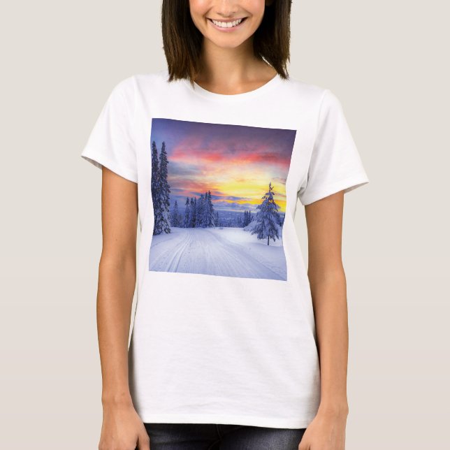 Camiseta Winter scenery  (Frente)