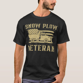 Camiseta Winter Service Snow PLOW Veteran Retired Funny