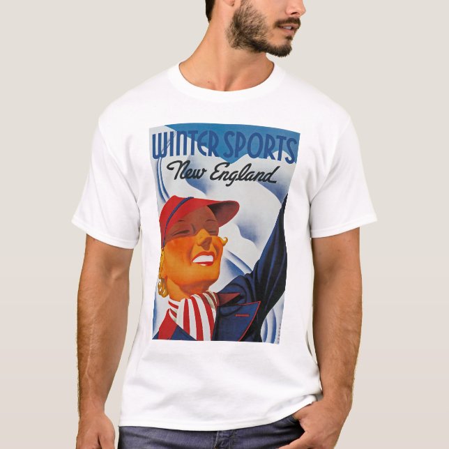 Camiseta Winter Sports New England (Frente)