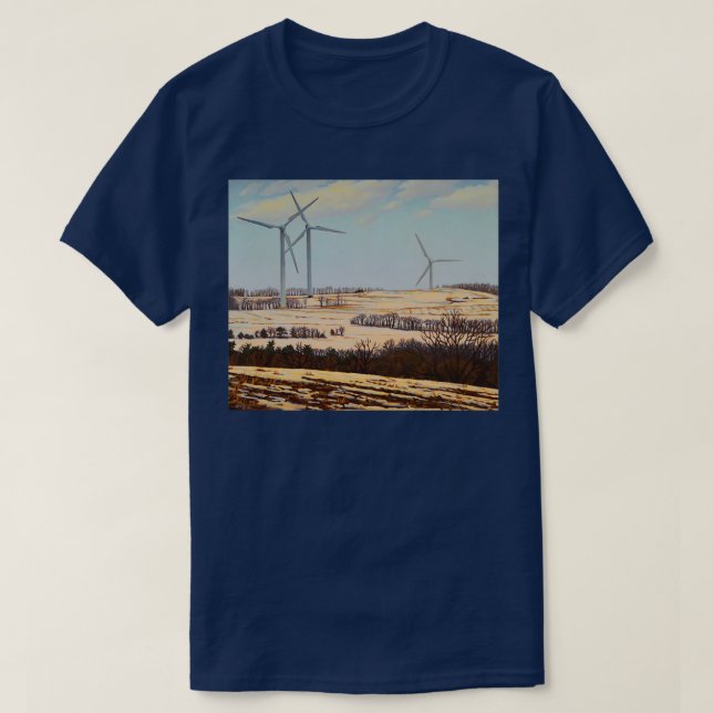 Camiseta Winter Windmill (Frente do Design)