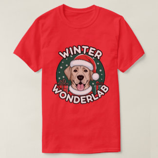 Camiseta Winter Wonderlab Christmas Labrador