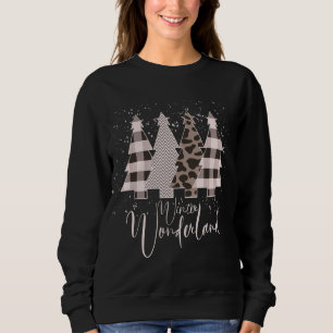 Camiseta Winter Wonderland Árvore de Natal Buffalo Xadrez L