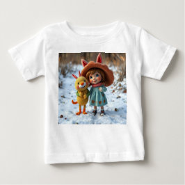 Camiseta „Winterfreunde – Magische Freundschaft im Schnee“
