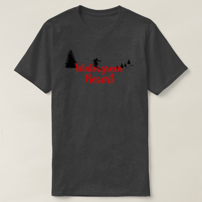 Camiseta Wintergreen Resort Ski Long (Frente do Design)