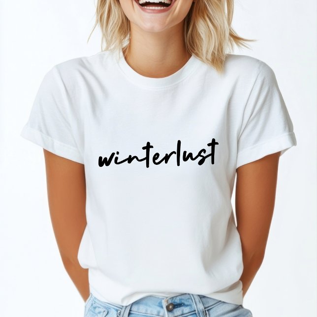 Camiseta Winterust | Natal moderno minimalista (Criador carregado)