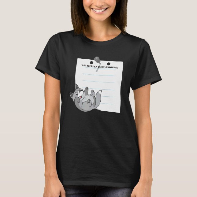 Camiseta Wir Werden Dich Vermissen Friends Farewell with Si (Frente)