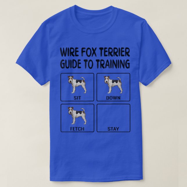 Camiseta Wire Fo Terrier Guide To Training Dog Obedience690 (Frente do Design)