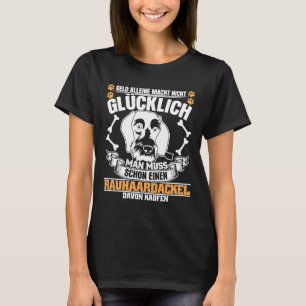 Camiseta Wire Haired Dachshund Dizendo Piada Dachshund
