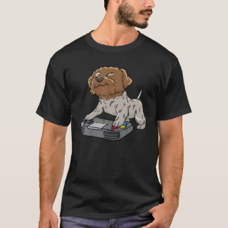 Camiseta Wirehaired Apontando Griffon Gamer Jogos Kawaii Gi