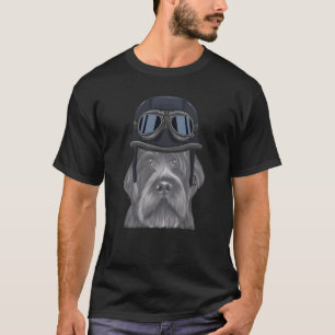 Camiseta Wirehaired Apontando Griffon Vintage Motorcycle He
