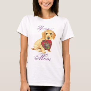 Camiseta Wirehaired Dachshund Heart Mãe