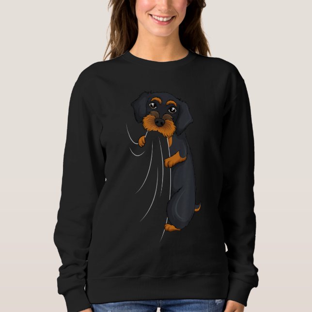 Camiseta Wirehaired Dachshund Weiner Dog Boys Girls Kids Wo (Frente)