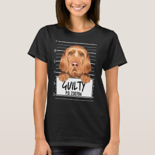 Camiseta Wirehaired Vizsla Mugshot Guilty Dog