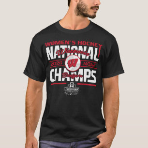 Camiseta Wisconsin Badgers Campeãs Nacionais de Hóquei Femi