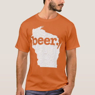 Camiseta Wisconsin Beer Home State Love angustiado