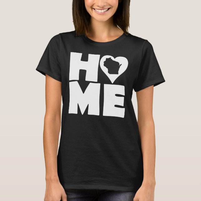 Camiseta Wisconsin Home Heart State Tees (Frente)