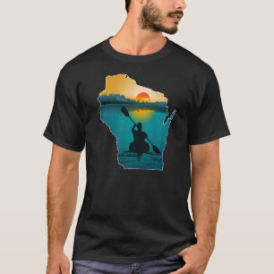 Camiseta Wisconsin Kayaking Sunset