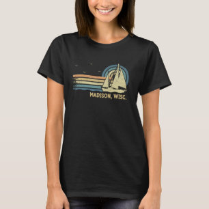 Camiseta Wisconsin Madison Sailing Vintage — Verão