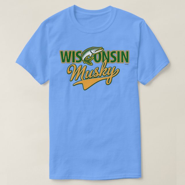 Camiseta Wisconsin Musky (Frente do Design)