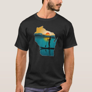 Camiseta Wisconsin Paddleboard Sunset