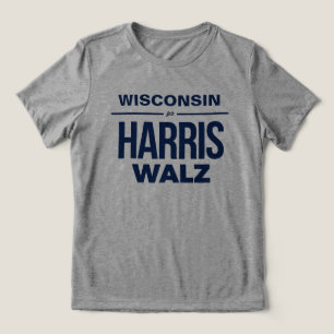 Camiseta Wisconsin para Harris Walz