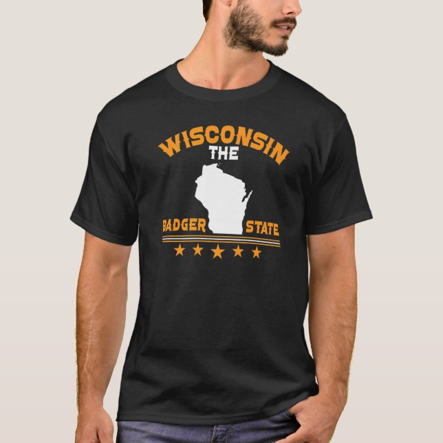 Camiseta Wisconsin The Badger State (Frente)