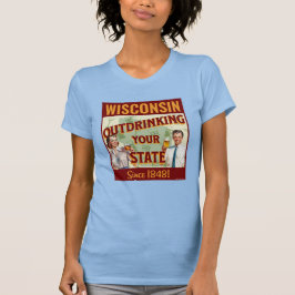 Camiseta Wisconsin Tomando o seu Estado fora do ar desde 18