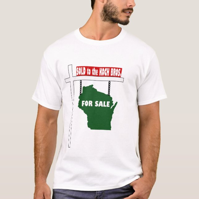 Camiseta Wisconsin vendeu aos irmãos de Koch (Frente)