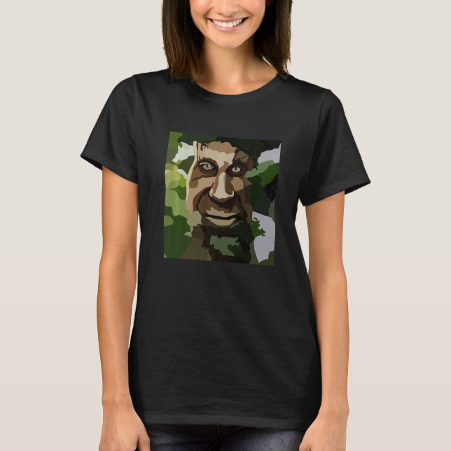Camiseta Wise Mystical Mythical Tree Oak Funny Design Meme (Frente)