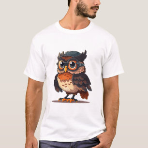 Camiseta Wise Whimsy: A Coruja Bolsista