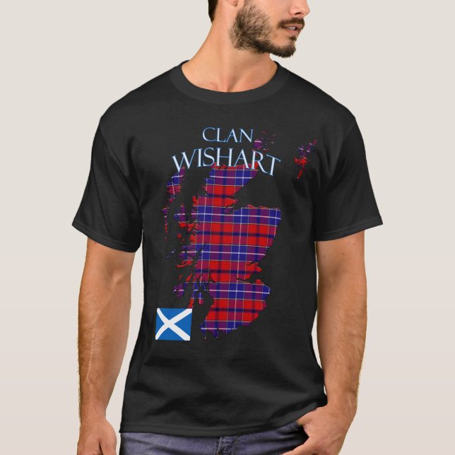 Camiseta Wishart Scottish Clan Tartan Scotland (Frente)