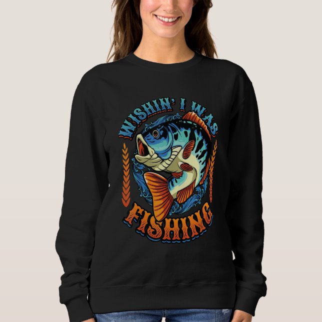 Camiseta Wishin I Was Fishing (Frente)