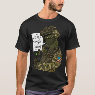 Camiseta Wiskey Tango Foxtrot, Militar.